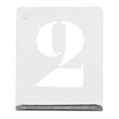 Chiffre à pocher Wilmart en métal