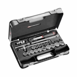 Jeu 26 pièces douilles 1/2'' Facom 12 pans métriques S.161-4P12