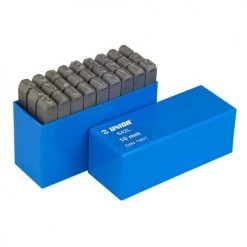 Jeu de lettre poinçons en acier